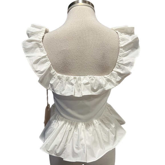 Sunday In Brooklyn Ruffle Cropped Top - Picture 4 of 5